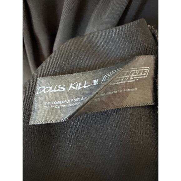 Dollskill x Powerpuff Girls Fly To The Rescue Black Pleated Mini Skirt Size M - Picture 8 of 9